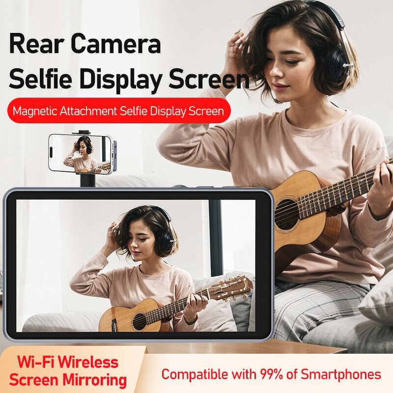 Wireless Screen Monitor Manufacturer - Magnetic Back for Phone Selfie Vlog