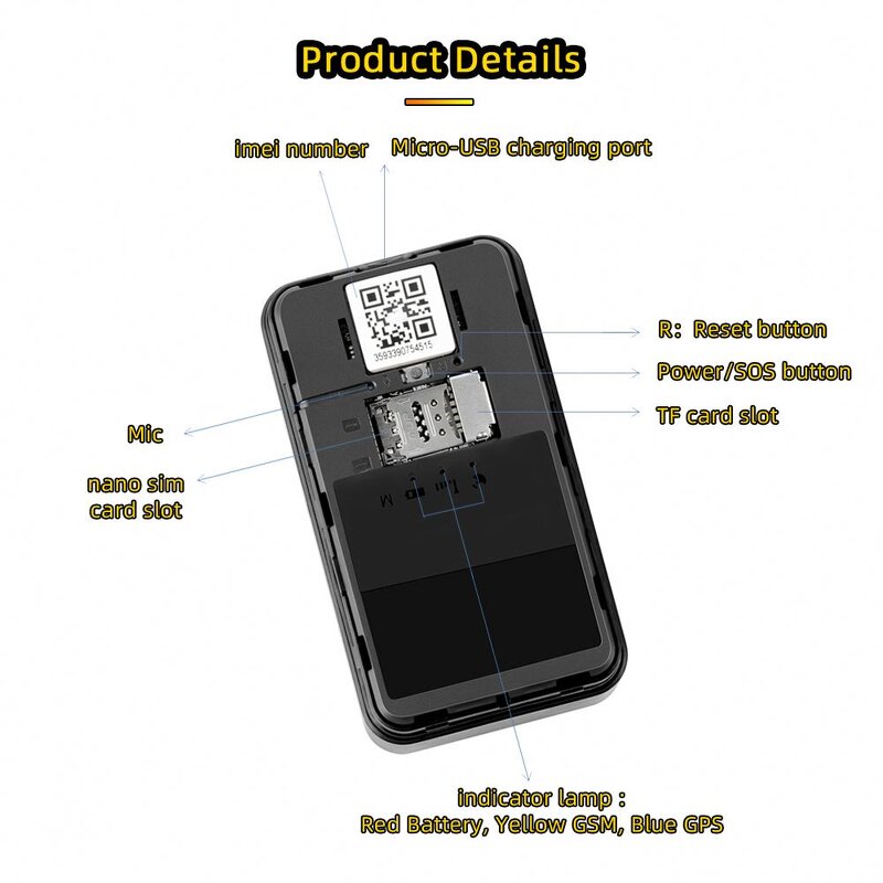 GPS Tracker Manufacturer - G11 Micro GSM Remote Listening Strong Magnetic Vehicle