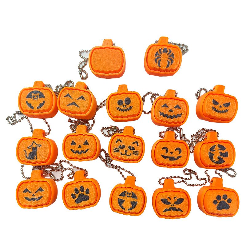 Halloween Pumpkin Fidget Clicker - Custom 3D Printed Keychain Sensory Stress Relief