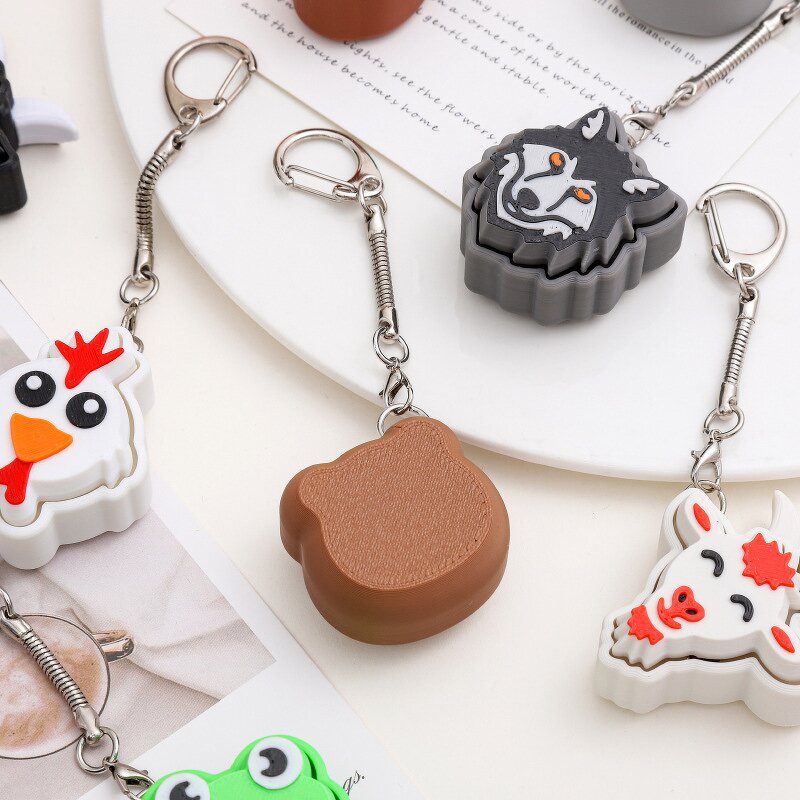 Animal Fidget Clicker Manufacturer - Custom 3D Printed Keychain Keyboard Keycap