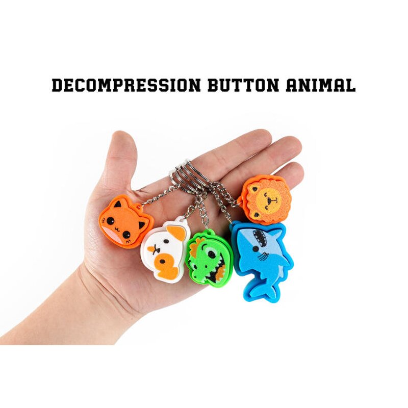 Animal Fidget Clicker Manufacturer - Custom 3D Printed Sensory Keychain VK