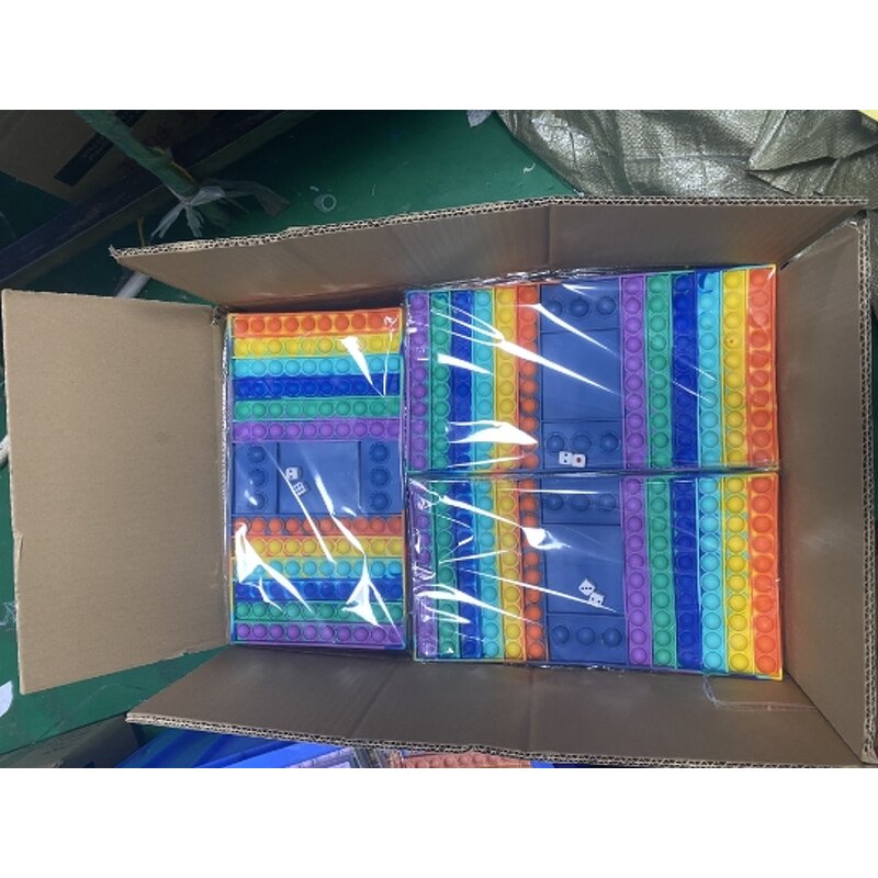 Fidget Board Game Manufacturer - Big Pop Rainbow Chess Push Bubble Promotional