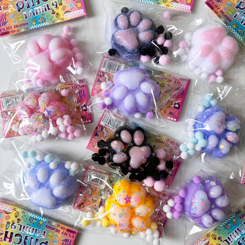 Fidget Toy Manufacturer - Sensory Pinched Squeeze TPR Cat Paw Squishy VK