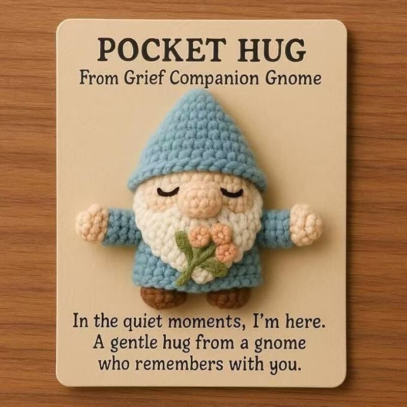 Pocket Hug Gnome Manufacturer - Handmade Crochet Doll Stress Relief Encouragement
