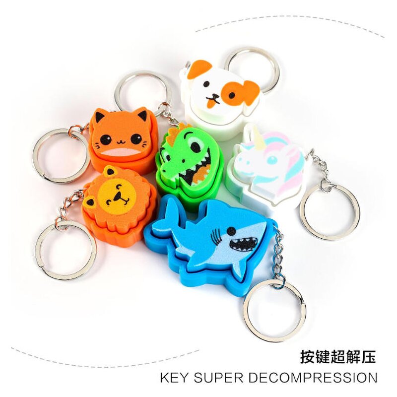 Animal Fidget Clicker Manufacturer - Custom 3D Printed Sensory Keychain VK