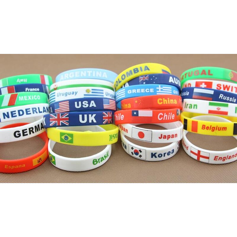 Rubber Bracelet Manufacturer - Custom with Text Clipart Logo Silicone