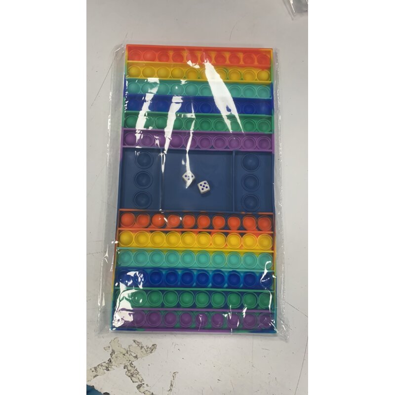 Fidget Board Game Manufacturer - Big Pop Rainbow Chess Push Bubble Promotional