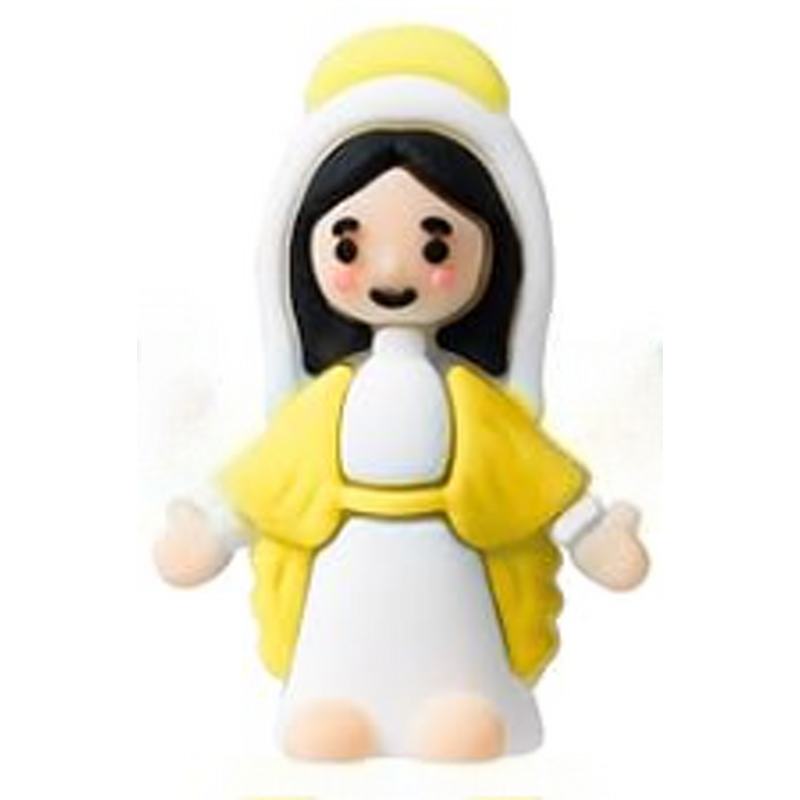 Mini Jesus Figure Manufacturer - Factory Supply PVC Soft 3D Words God Bless
