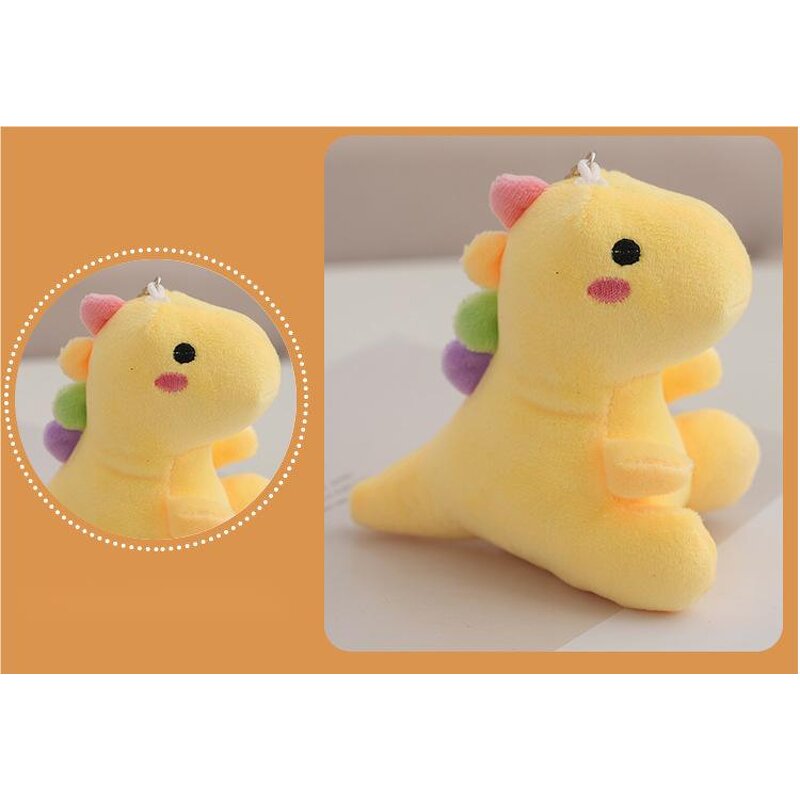 Dinosaur Plush Keychain Manufacturer - 12cm Super Soft PP Cotton Unisex Gift