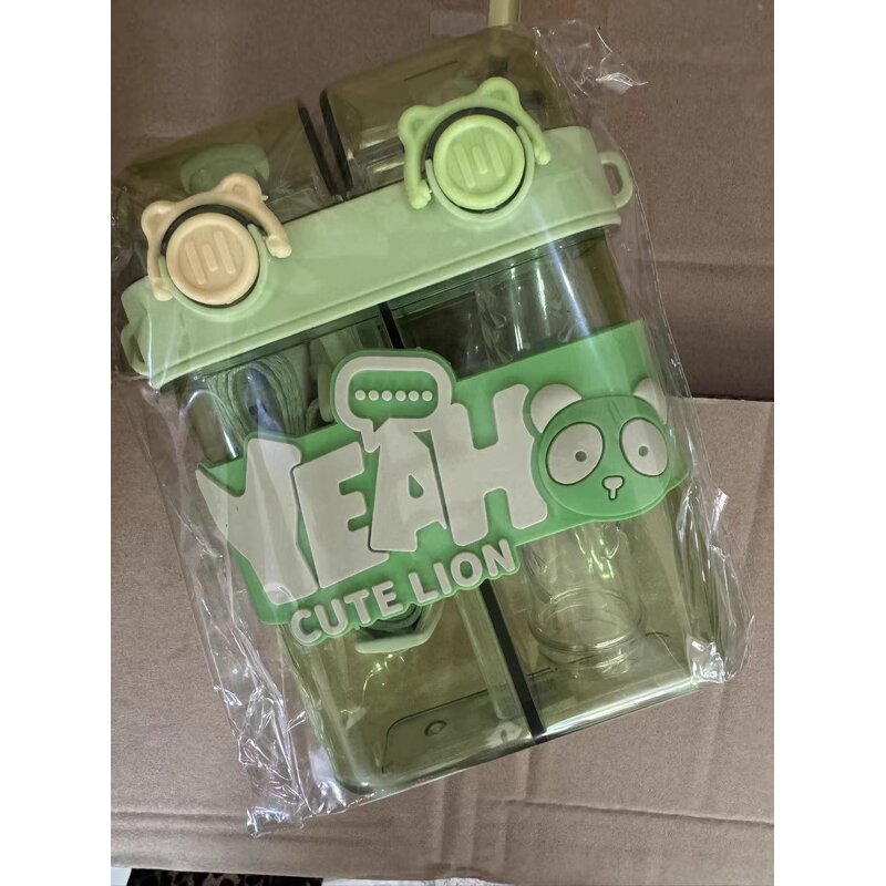 Kids Sports Water Bottle Manufacturer - 780ml Square Double Leak-Proof with Strap