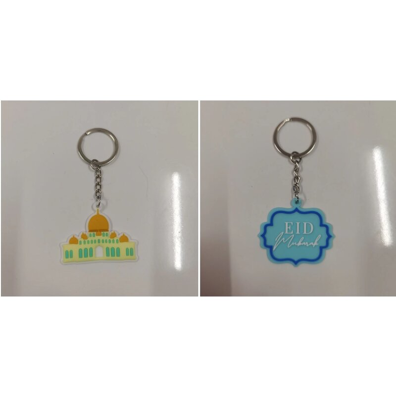 PVC Keychain Manufacturer - Portable for Eid Mubarak Custom Eco-Friendly Muslim Gift