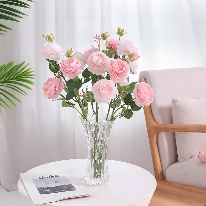 Artificial Silk Flowers Manufacturer - Wholesale Rose Peony Bunch for Wedding Christmas