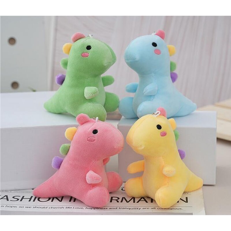 Dinosaur Plush Keychain Manufacturer - 12cm Super Soft PP Cotton Unisex Gift
