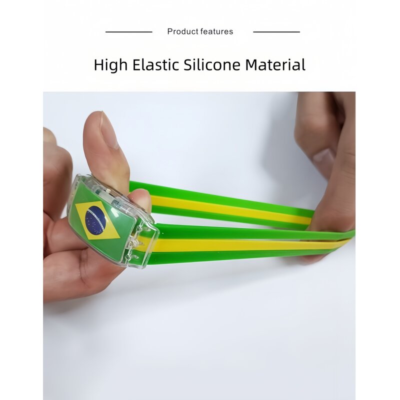 Light-up Wristband Manufacturer - Football Tournament Custom National Flag Glow