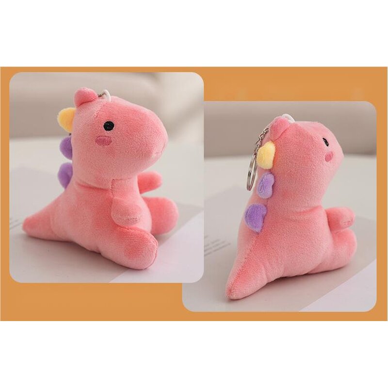 Dinosaur Plush Keychain Manufacturer - 12cm Super Soft PP Cotton Unisex Gift