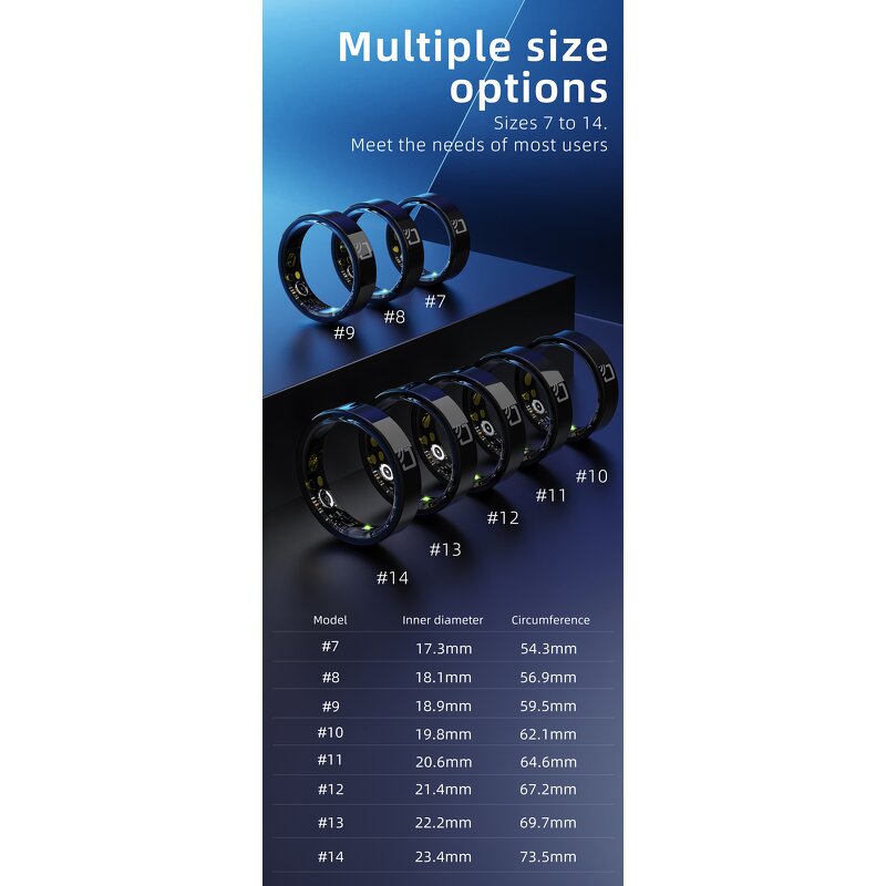 Smart Ring - Manufacturer - NFC Enhanced Health Sleep Fitness Wellness Tools Tracker