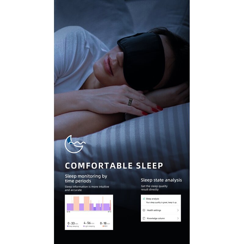 Smart Ring - Manufacturer - NFC Enhanced Health Sleep Fitness Wellness Tools Tracker