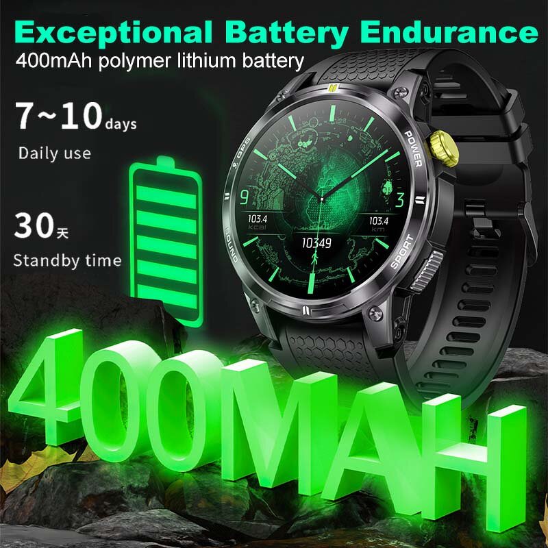 Smart Watch - Manufacturer - 2026 WiFi GPS Android IP68 Big Screen Compass Silicone