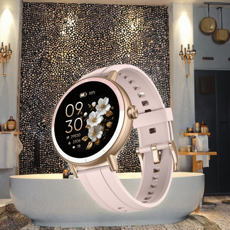 Smartwatch - Manufacturer - 2026 Women Pink AMOLED BT Call Heart Rate Fitness Aluminum