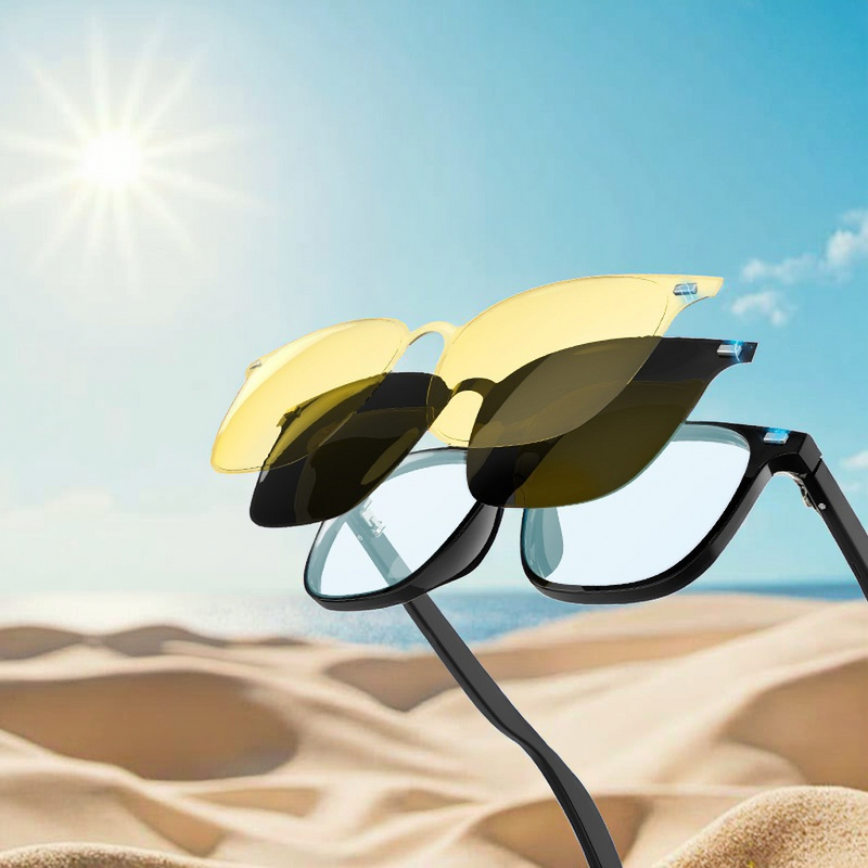 AI Smart Glasses - Manufacturer - ChatGPT Music Sunglasses IP65 100mAh Battery Case