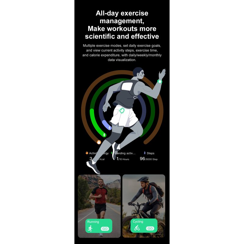 Smart Ring - Manufacturer - Fitness Heart Rate Sleep Activity Tracking Long Battery Life