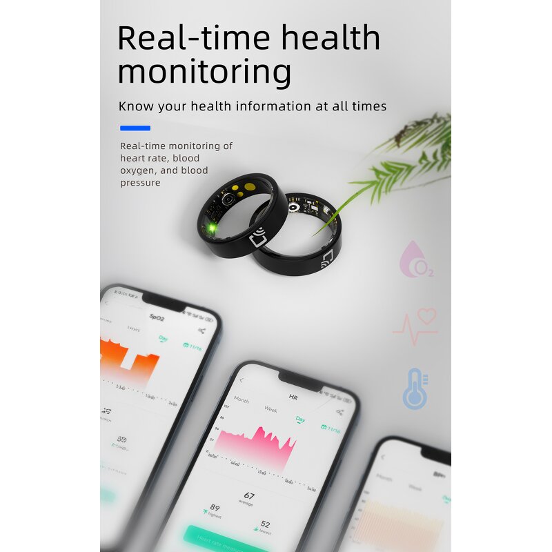 Smart Ring - Manufacturer - NFC Enhanced Health Sleep Fitness Wellness Tools Tracker