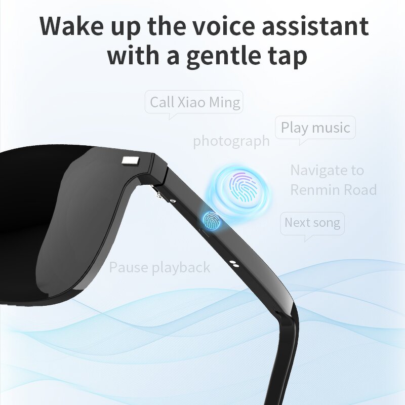 AI Smart Glasses - Manufacturer - ChatGPT IP65 100mAh USB PC Frame Custom Logo Call