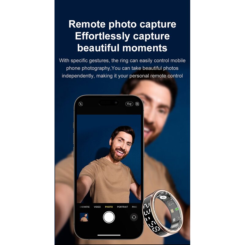 Smart Ring - Manufacturer - Fitness Heart Rate Sleep Activity Tracking Long Battery Life