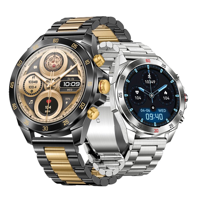 Smart Watch - Manufacturer - VISIOVOY AMOLED Men Calling Steel IP68 5-10 Days Battery