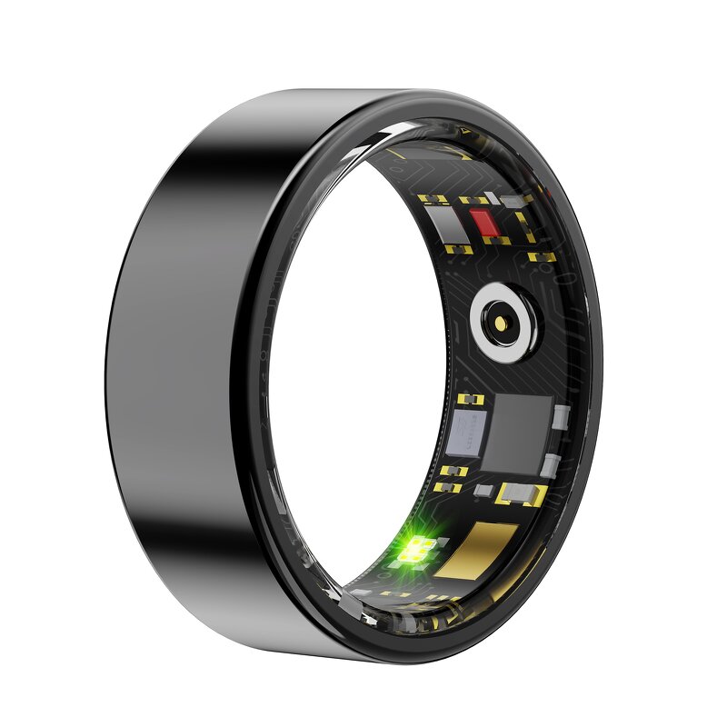 Smart Ring - Manufacturer - 5ATM Waterproof Steel Temperature Blood Oxygen Sleep App