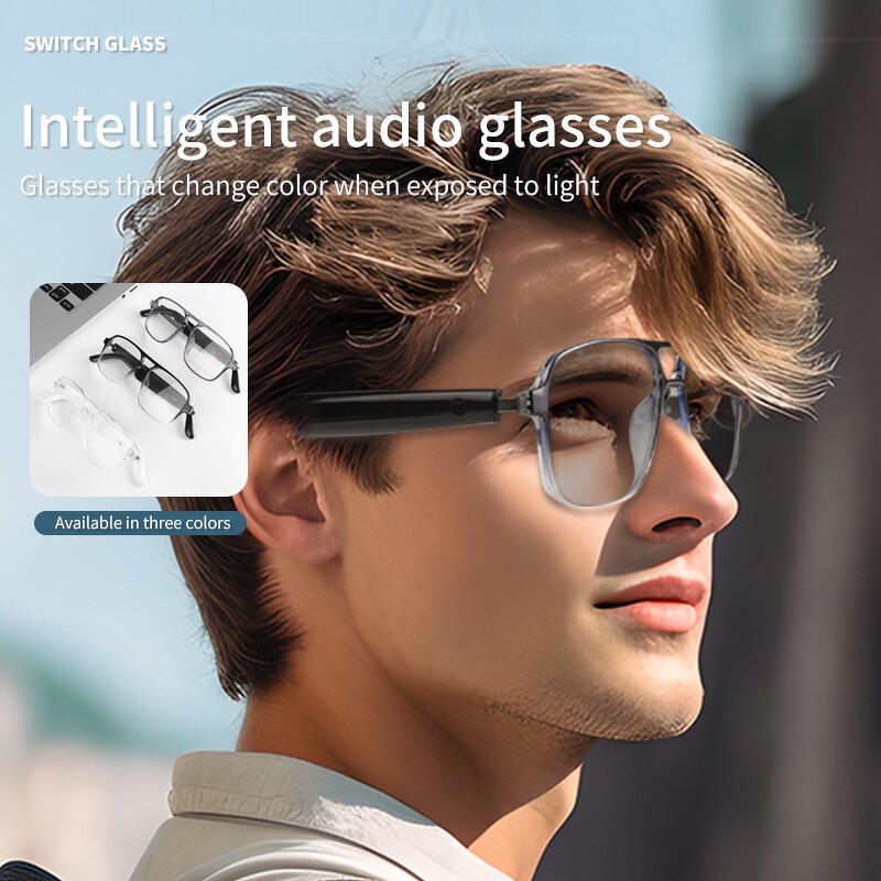 Smart Glasses - Manufacturer - Sun Bluetooth Multi-language AI Translation Cycling Protection
