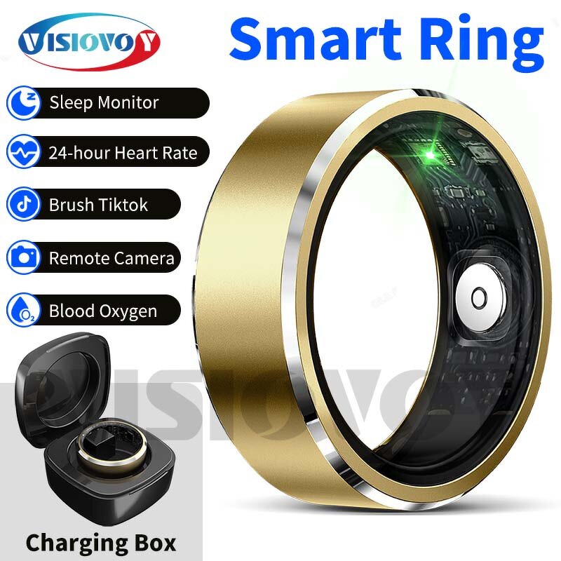 Smart Ring - Manufacturer - Waterproof Fitness Magnetic Charging Heart Rate Oxygen App