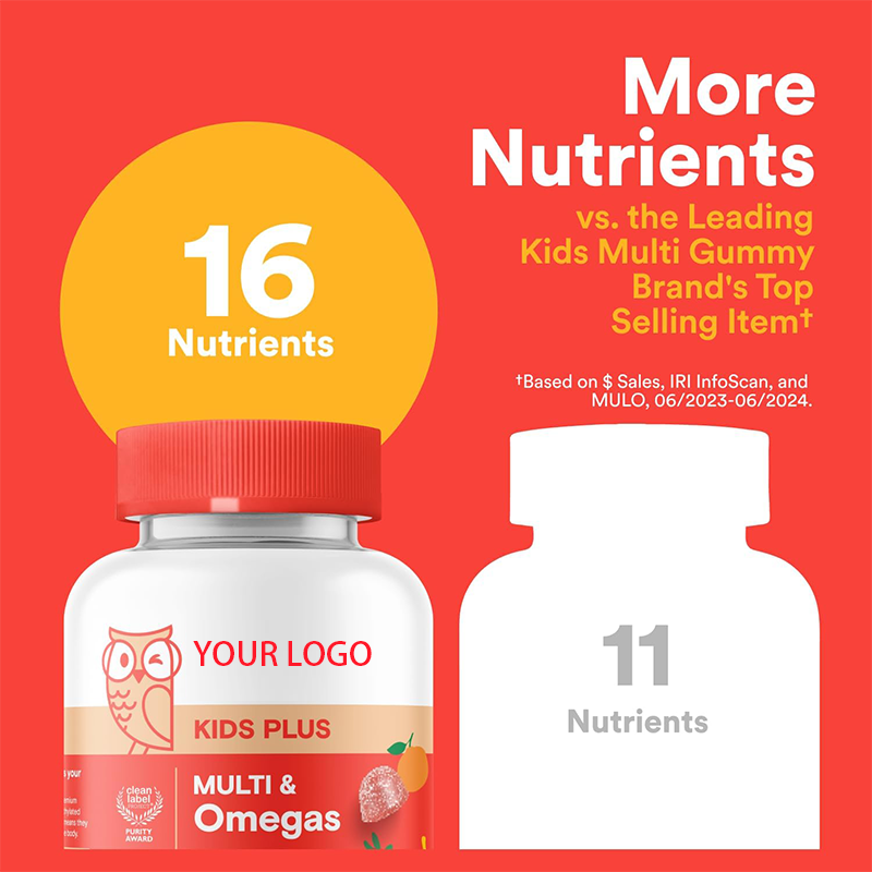 Omega 3 6 9 Gummies Factory - OEM Kids Brain DHA Supplement Wholesale