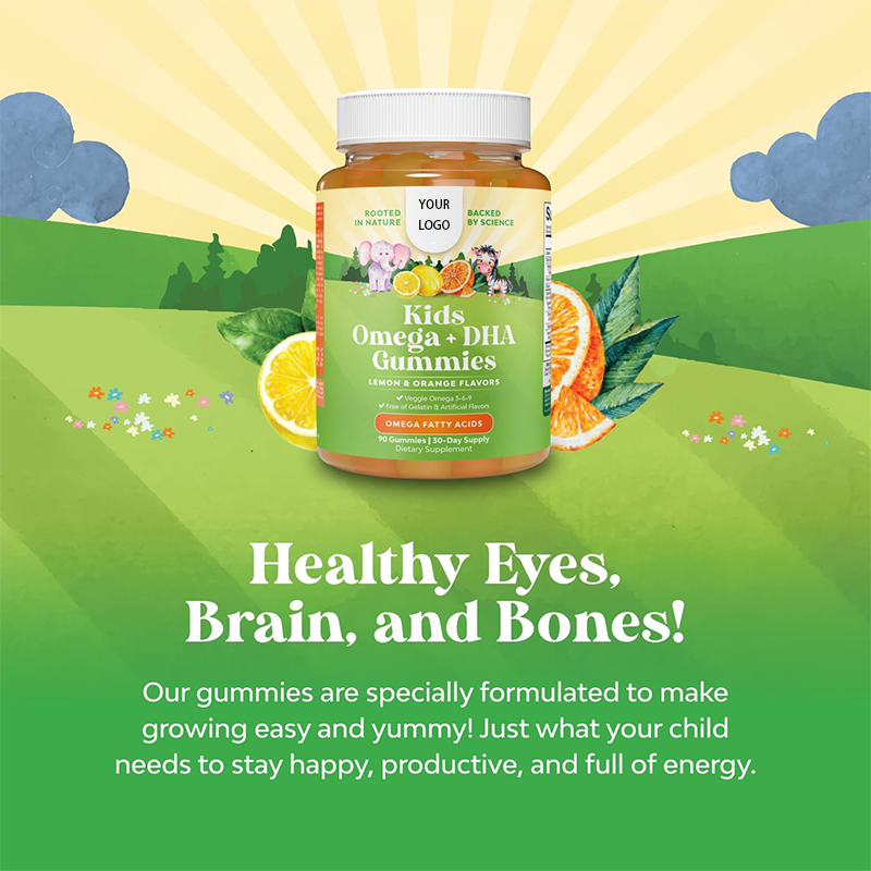 Vegan Omega-3 Gummies Factory - OEM Wholesale 1100mg Supplement