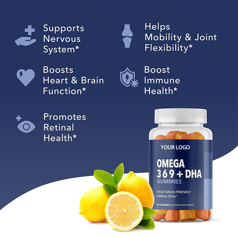 Adult Omega 3 DHA Gummies Manufacturer - OEM Custom Vegan Vitamin Supplement