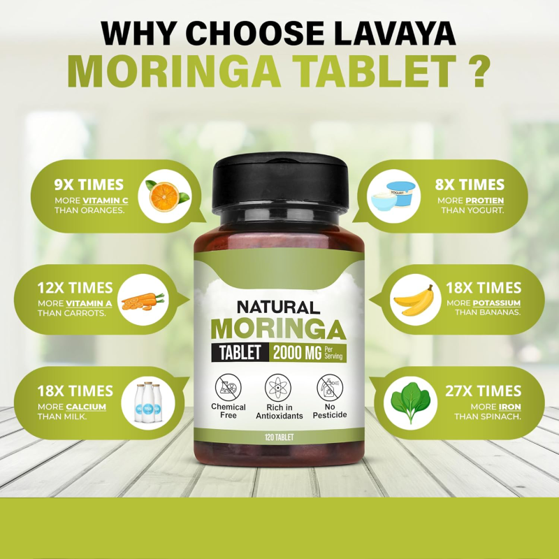 Moringa Tablets Supplier - OEM Lab Tested Uncoated Herb Supplement