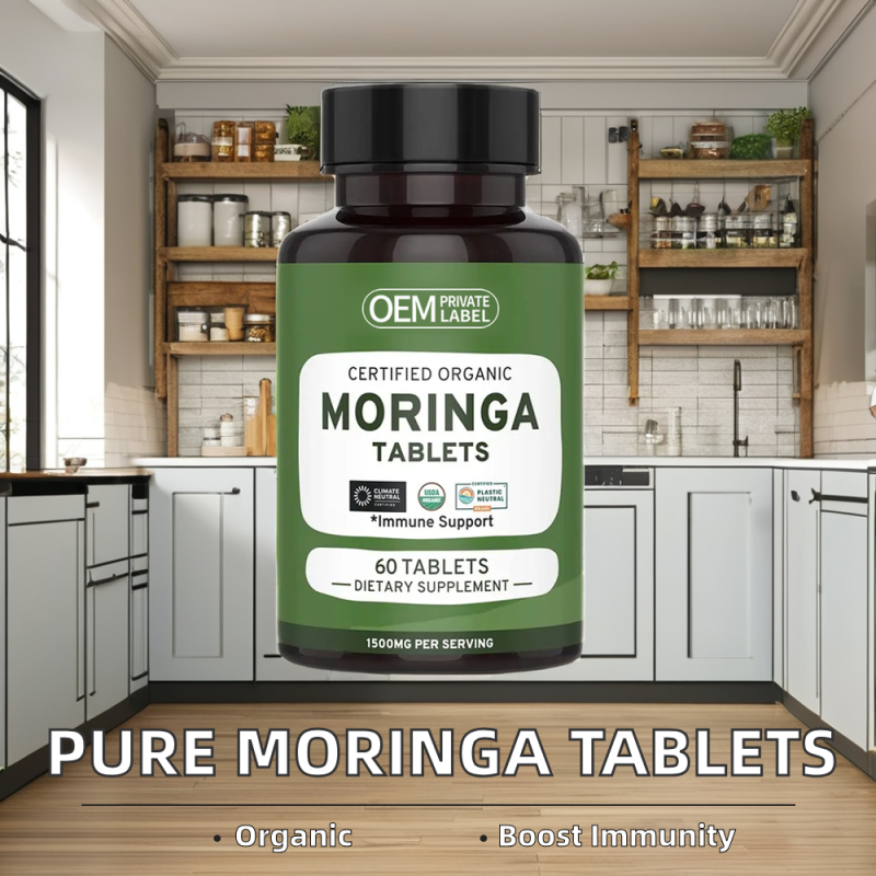 Moringa Tablets Supplier - OEM Lab Tested Uncoated Herb Supplement