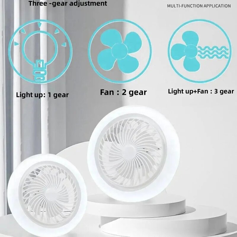 LED Fan Light - Manufacturer - Modern Remote Control Ceiling Fan Living Room Bedroom