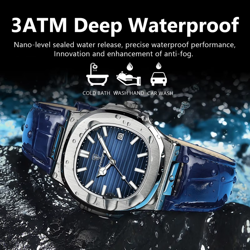 Quartz Watch - Manufacturer - 613 Men Luxury Antique Square Waterproof Luminous Business