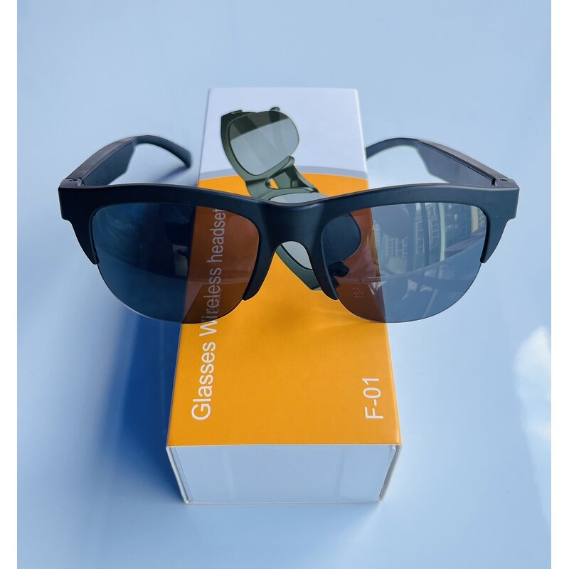 Smart Glasses - Manufacturer - F01 On-Ear LED Mic Speaker Noise Reduction Driving Cycling