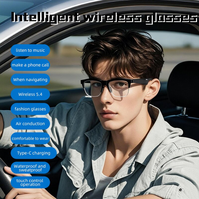 Smart Eyewear - Manufacturer - F05 Mailink Business IPX4 Touch Type-C AI Audio Call