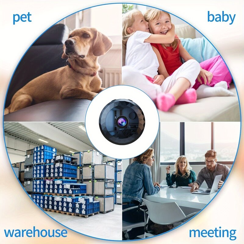 Mini IP Camera - Manufacturer - 2.4G WiFi Night Vision Motion Family Security Wide-angle