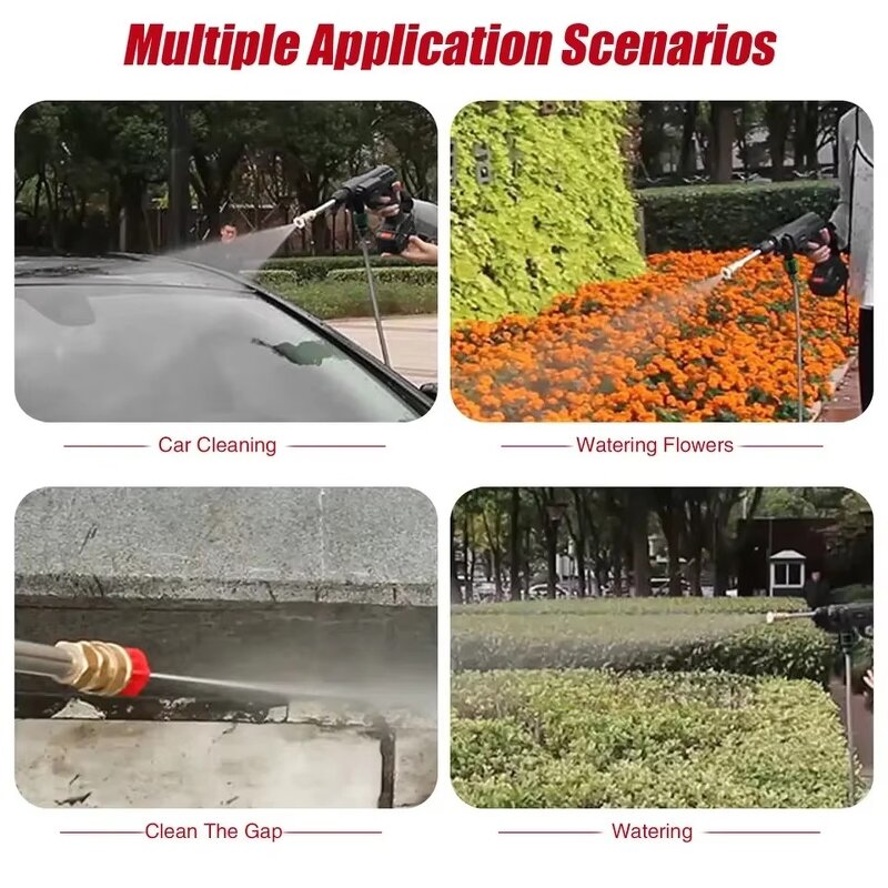 Car Washer - Manufacturer - Smart Home Mini High-Pressure Battery Electric Car Wash Gun