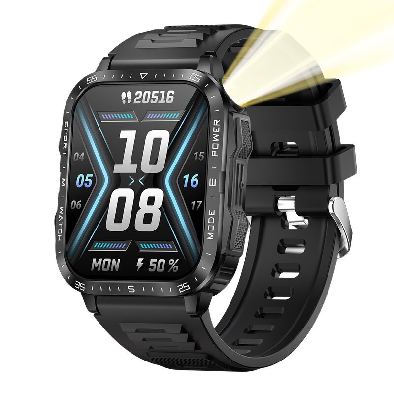 Smartwatch - Manufacturer - KT79 1.96" IPS 30M UV 79 Alarm Compass 7-15 Days Battery