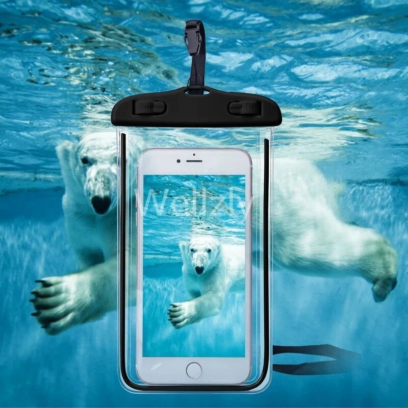 Waterproof Phone Pouch - Manufacturer - IPX8 Apple iPhone Beach Pool Diving Skiing Dry