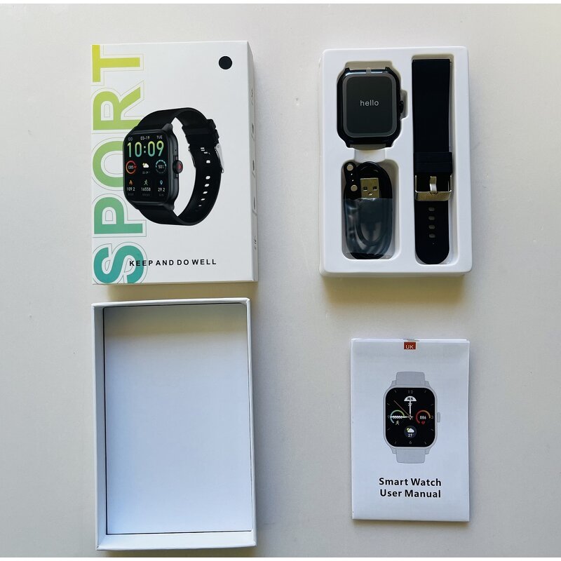 Smartwatch - Manufacturer - QX15 1.85 AI Voice Heart Rate IP67 Breathing Sport Modes