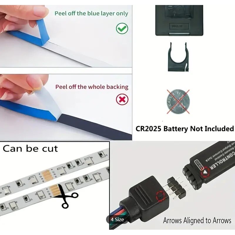 LED Strip Light - Manufacturer - 2835 48 Key Smart Control Indoor Outdoor Portable