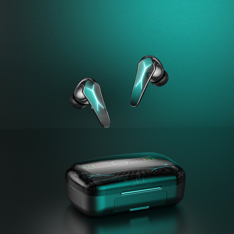 TWS Earbuds - Manufacturer - M12 Open-Ear LED Battery Noise Cancelling Waterproof Gaming
