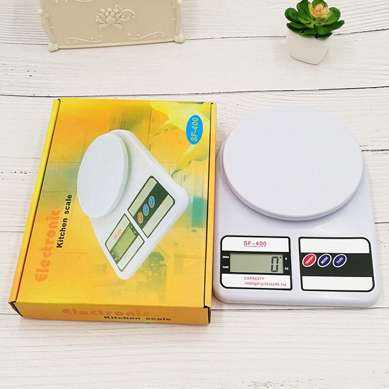 Kitchen Scale - Manufacturer - SF400 10kg Digital No Battery LCD RoHS Glass Plastic