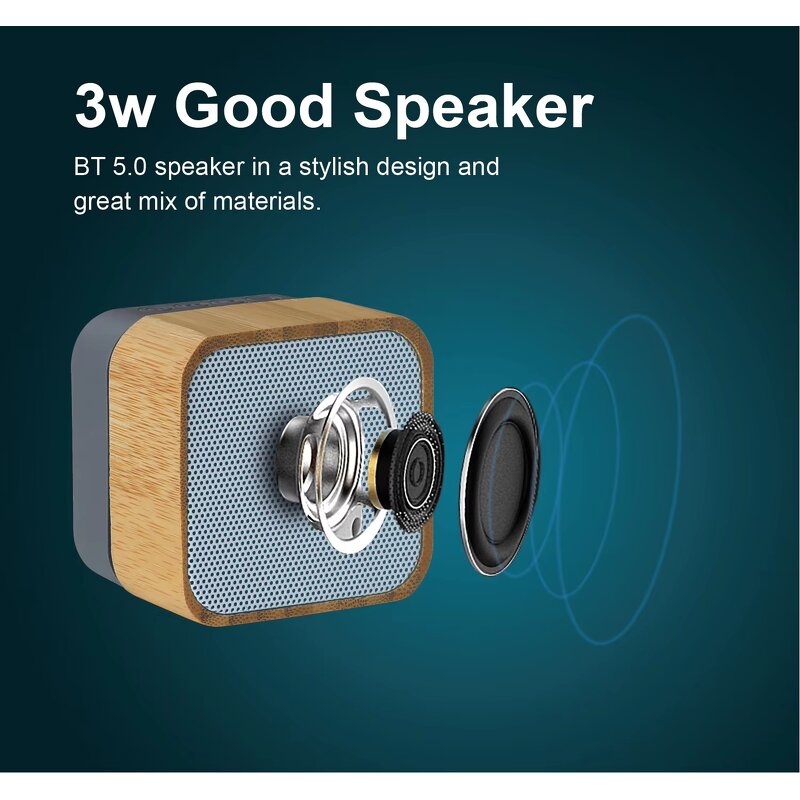 Wood Subwoofer - Manufacturer - Car Studio Outdoor USB Wireless Bluetooth Portable Speaker